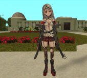 Sakamata Chloe with hood and no hood (Hololive)